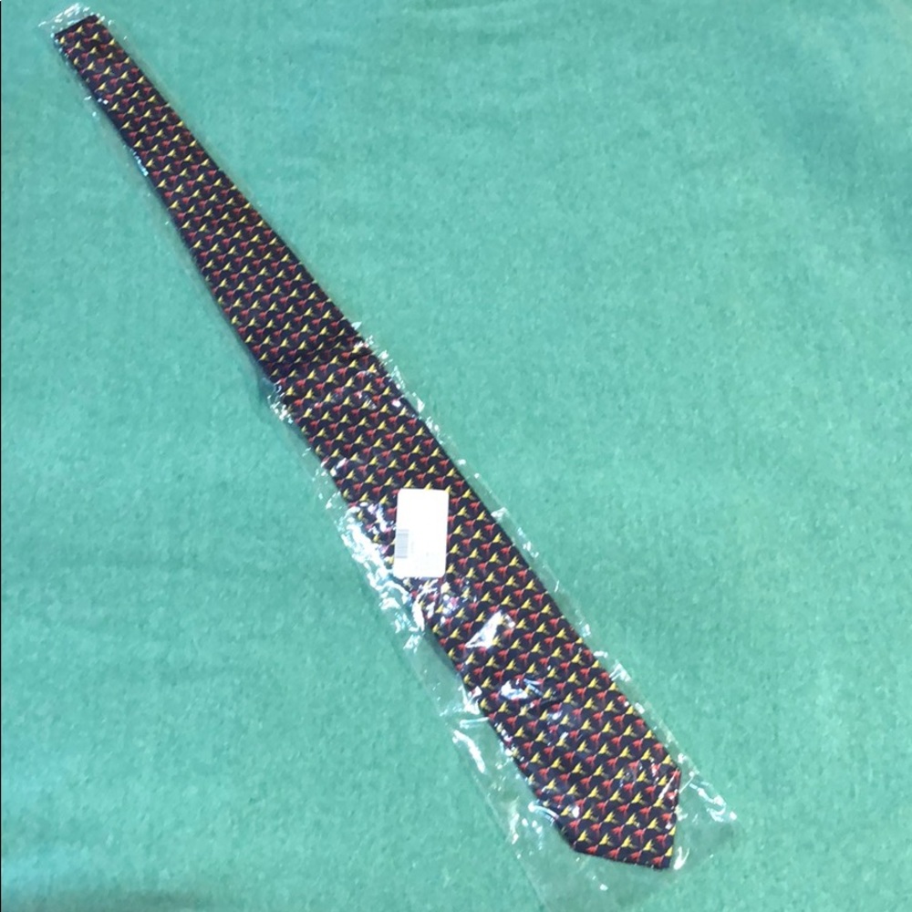Thomas Pink Navy/Multi Parrot Print Tie